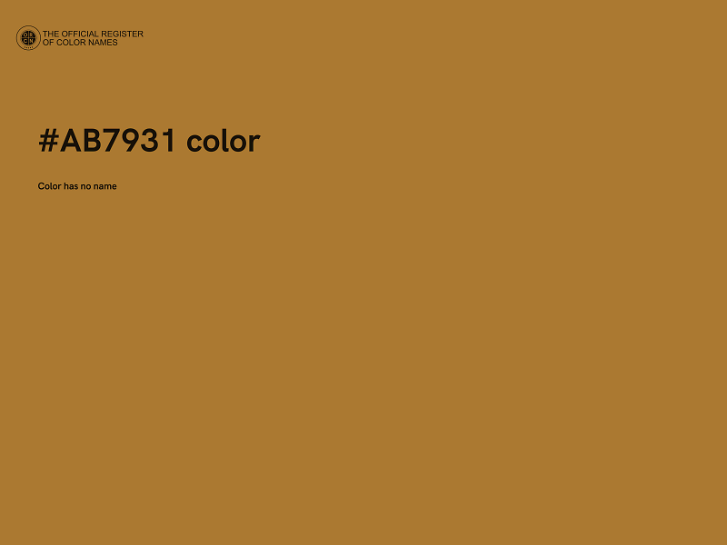 #AB7931 color image