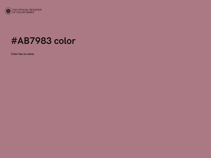 #AB7983 color image