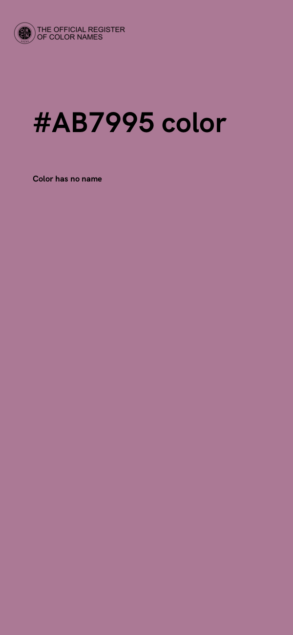 #AB7995 color image