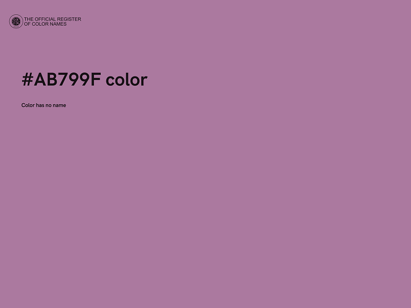 #AB799F color image