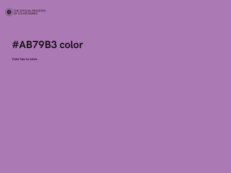#AB79B3 color image