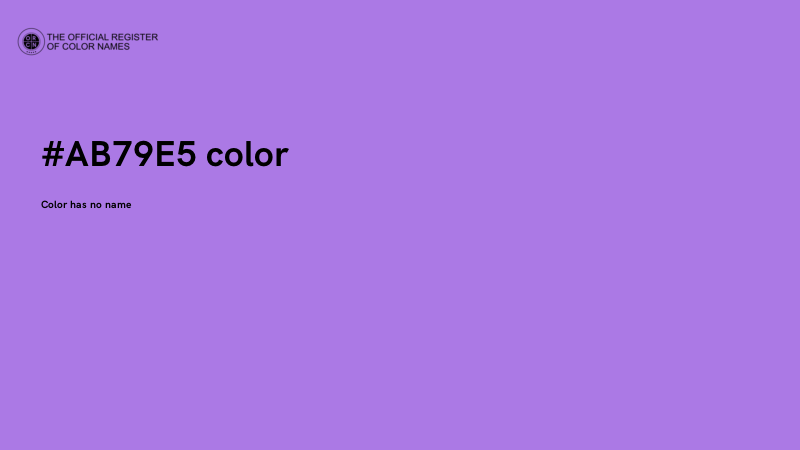 #AB79E5 color image