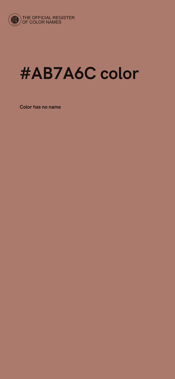 #AB7A6C color image