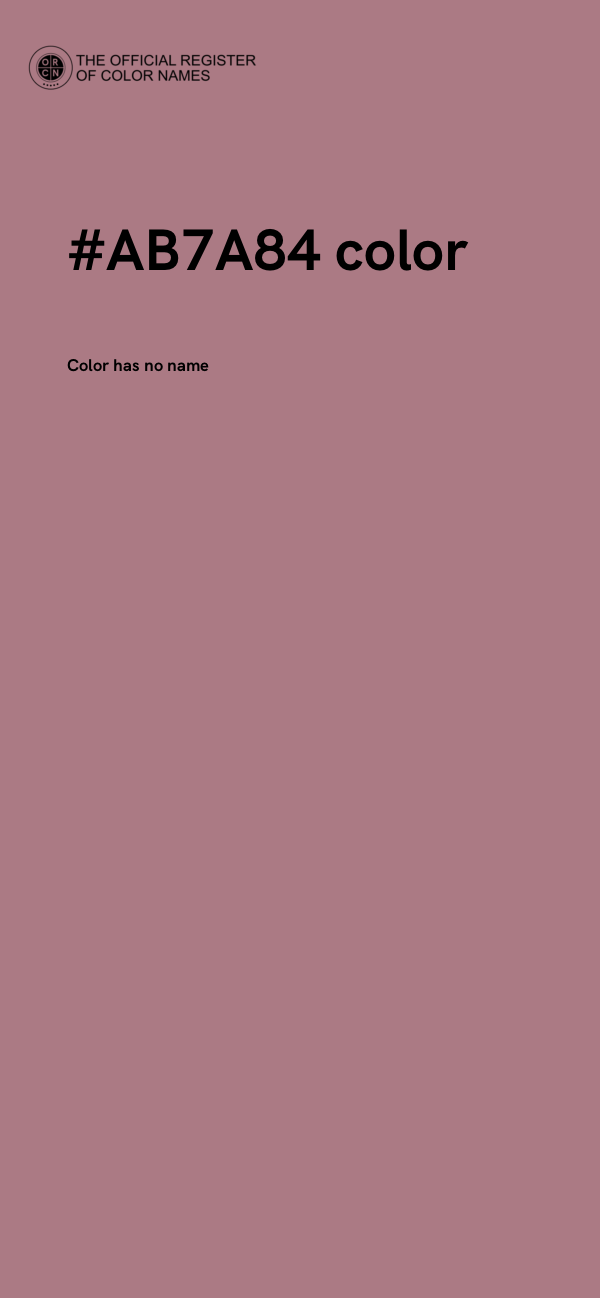 #AB7A84 color image