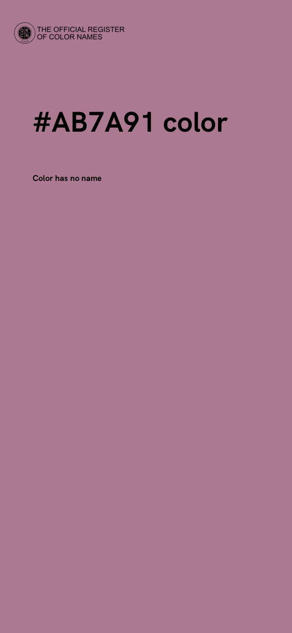 #AB7A91 color image