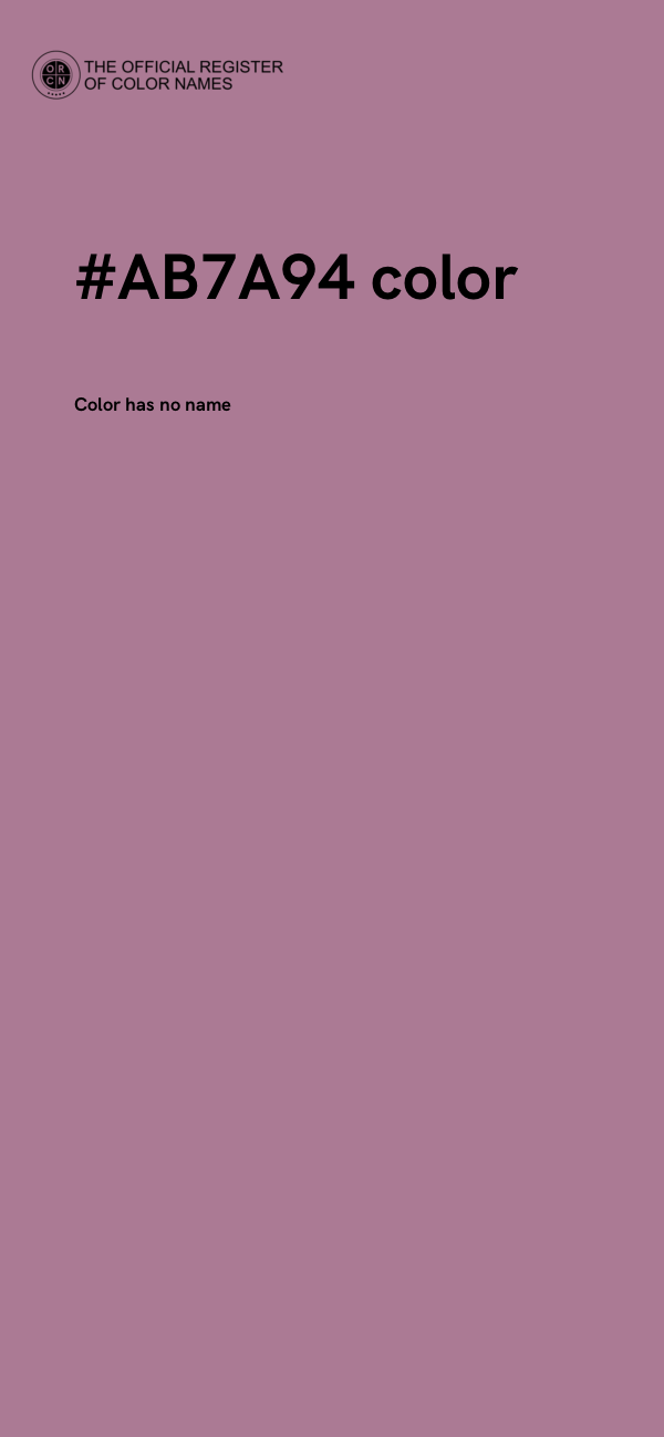 #AB7A94 color image