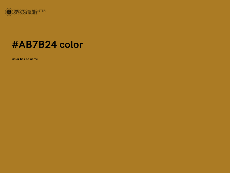 #AB7B24 color image