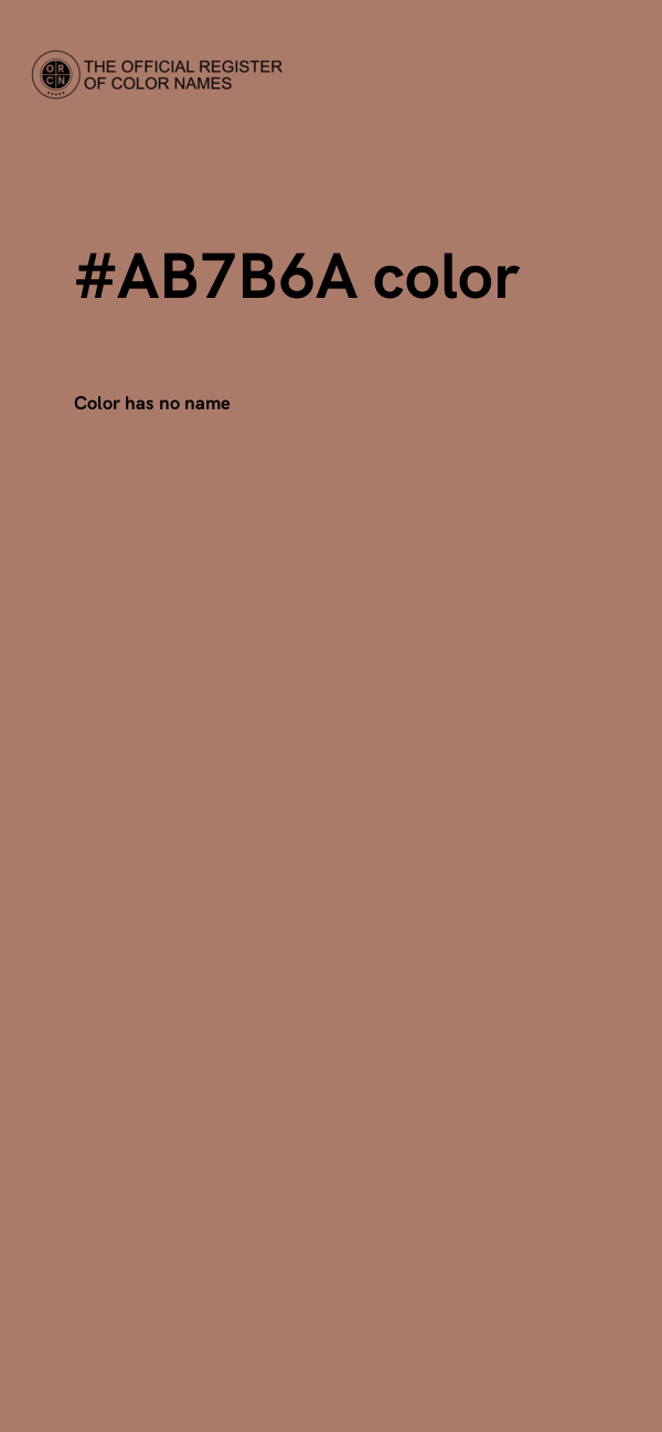 #AB7B6A color image