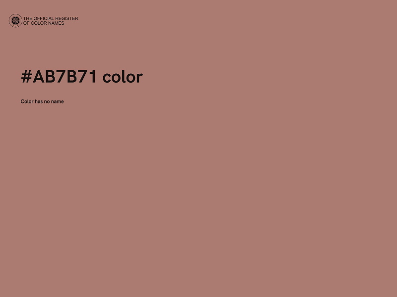 #AB7B71 color image