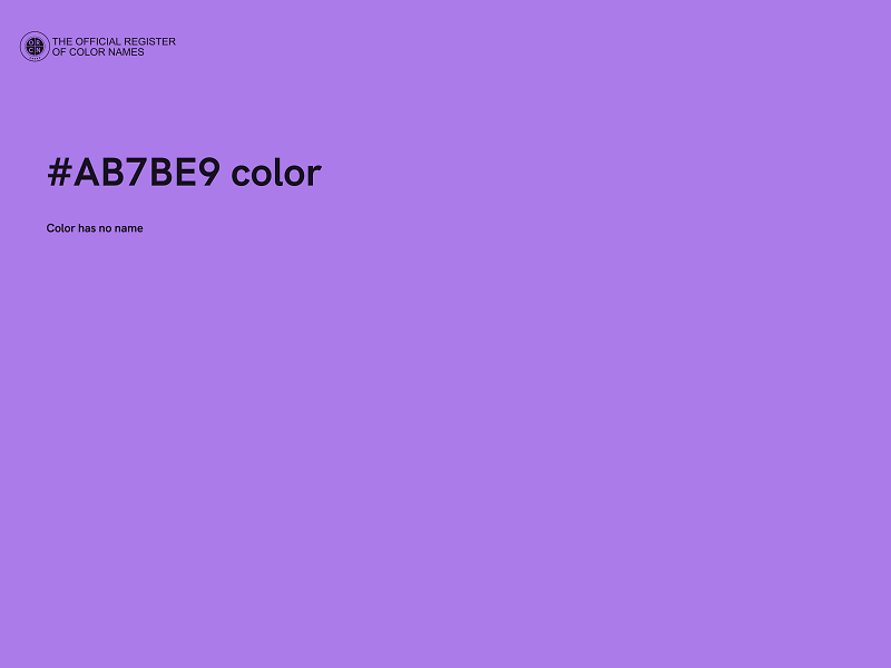 #AB7BE9 color image