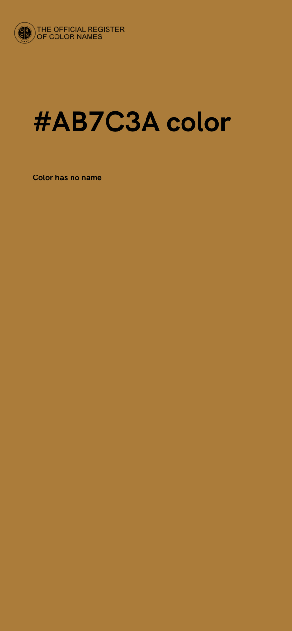 #AB7C3A color image