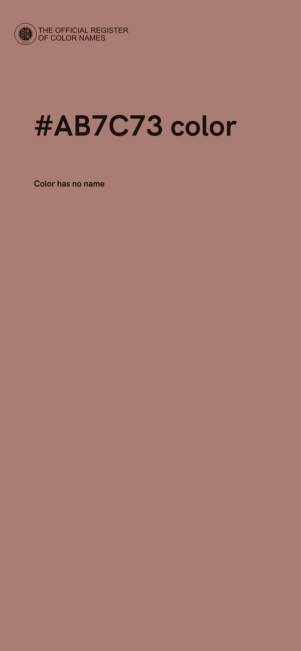 #AB7C73 color image