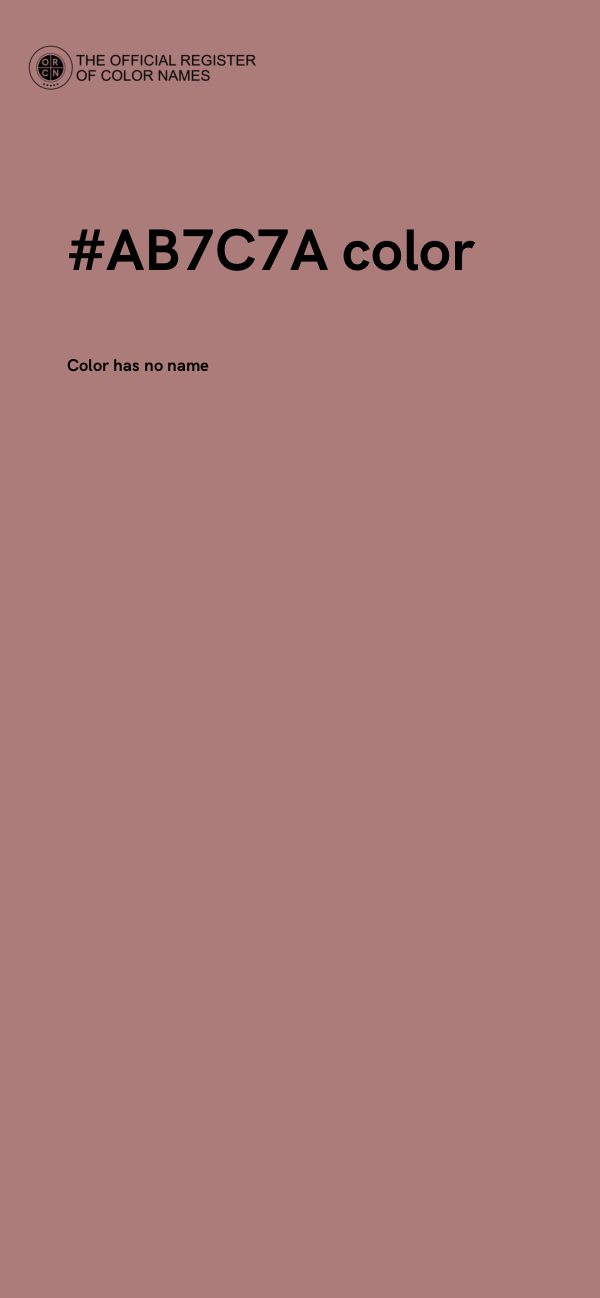 #AB7C7A color image
