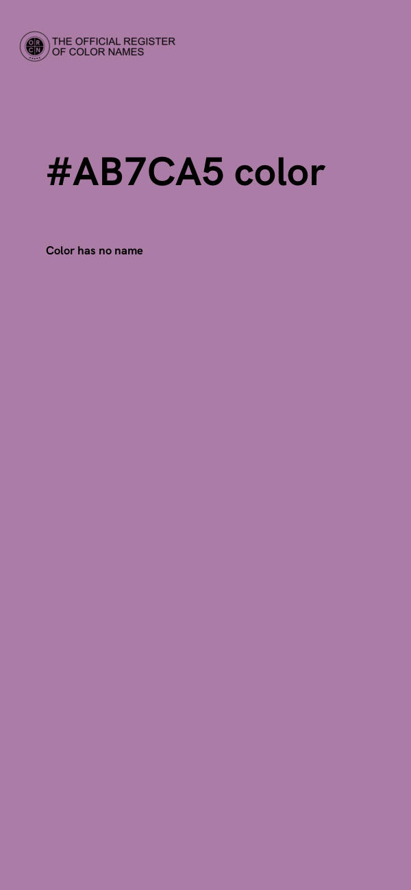 #AB7CA5 color image