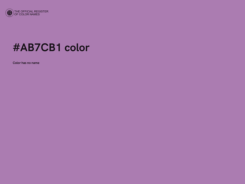 #AB7CB1 color image