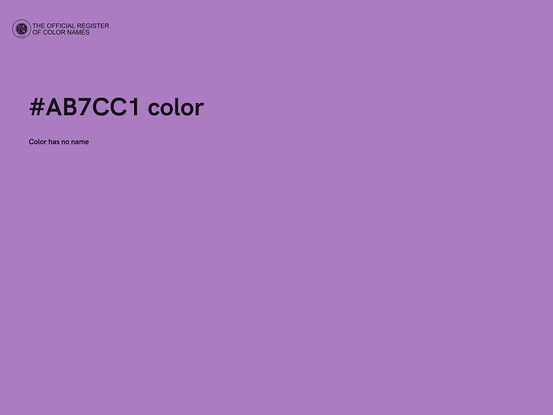 #AB7CC1 color image