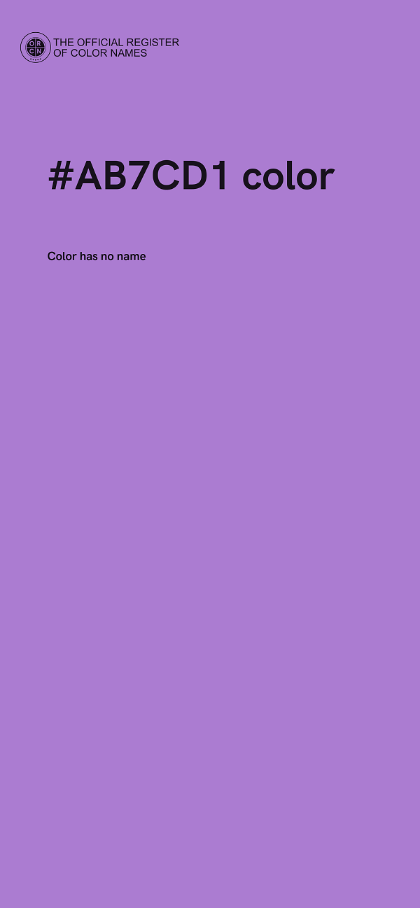 #AB7CD1 color image