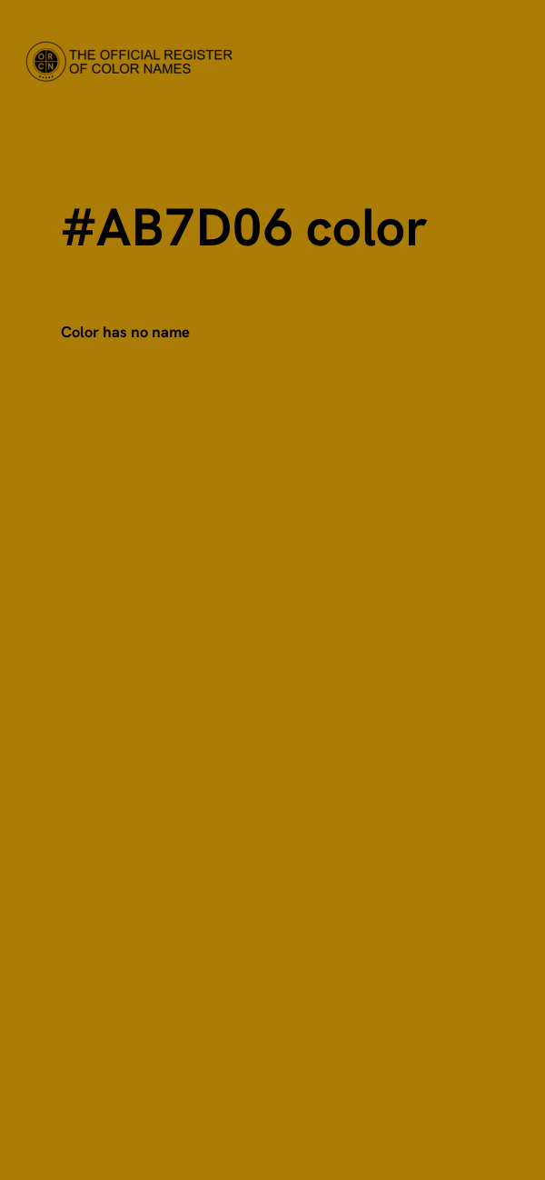 #AB7D06 color image