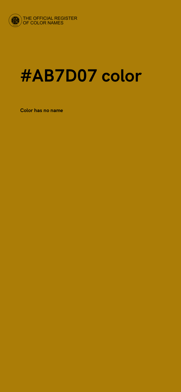 #AB7D07 color image