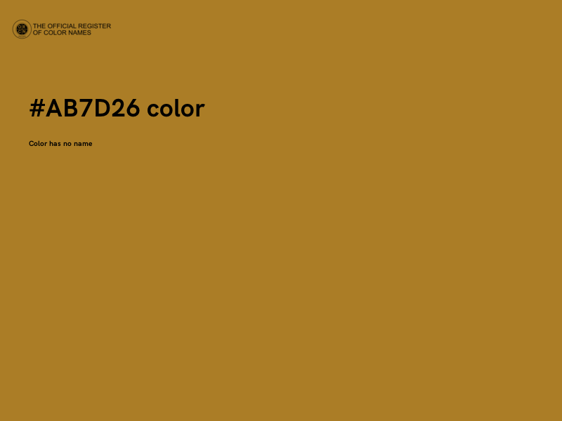 #AB7D26 color image
