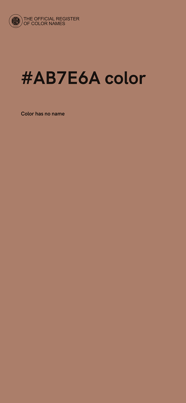 #AB7E6A color image
