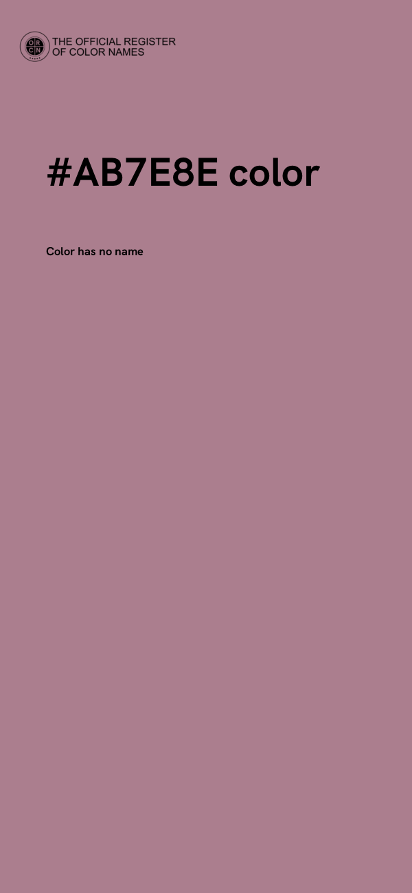 #AB7E8E color image