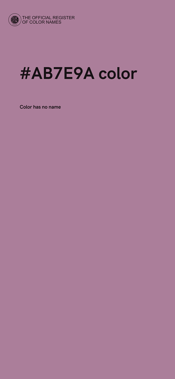 #AB7E9A color image
