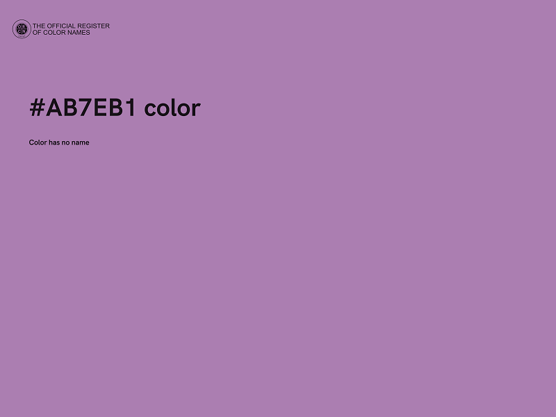 #AB7EB1 color image