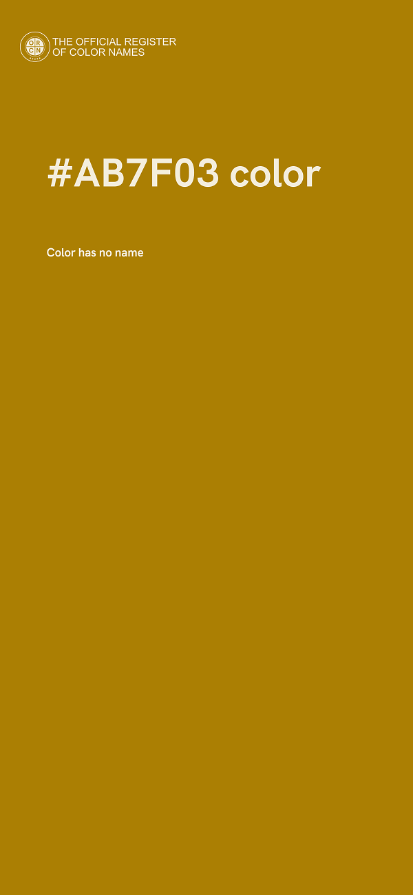 #AB7F03 color image