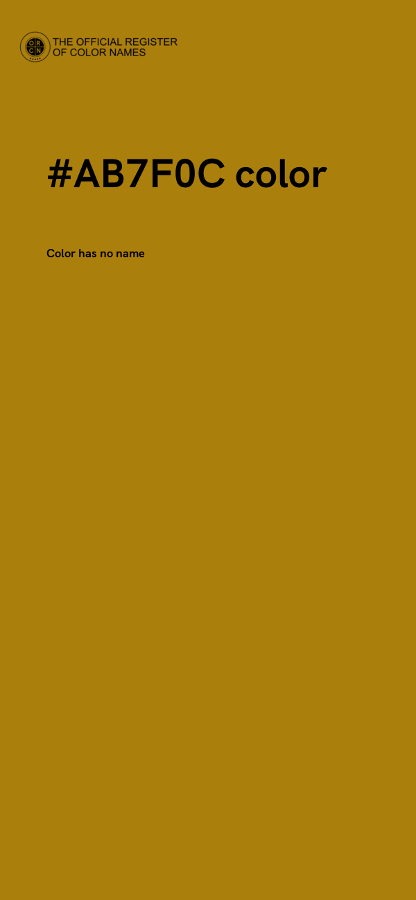 #AB7F0C color image