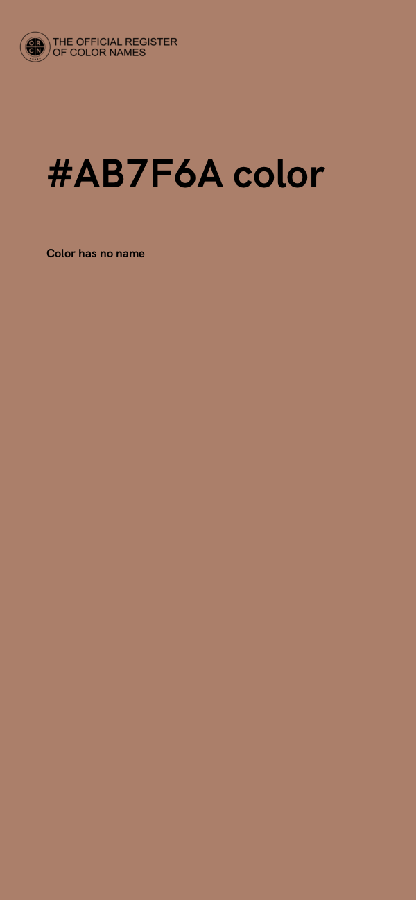 #AB7F6A color image