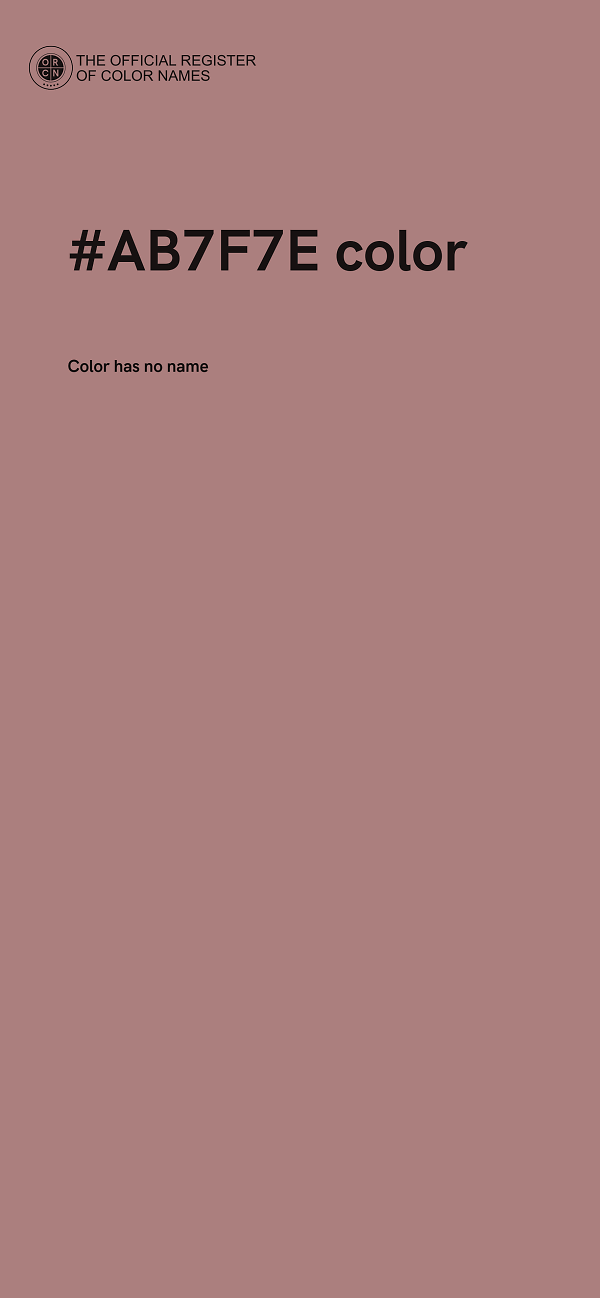 #AB7F7E color image