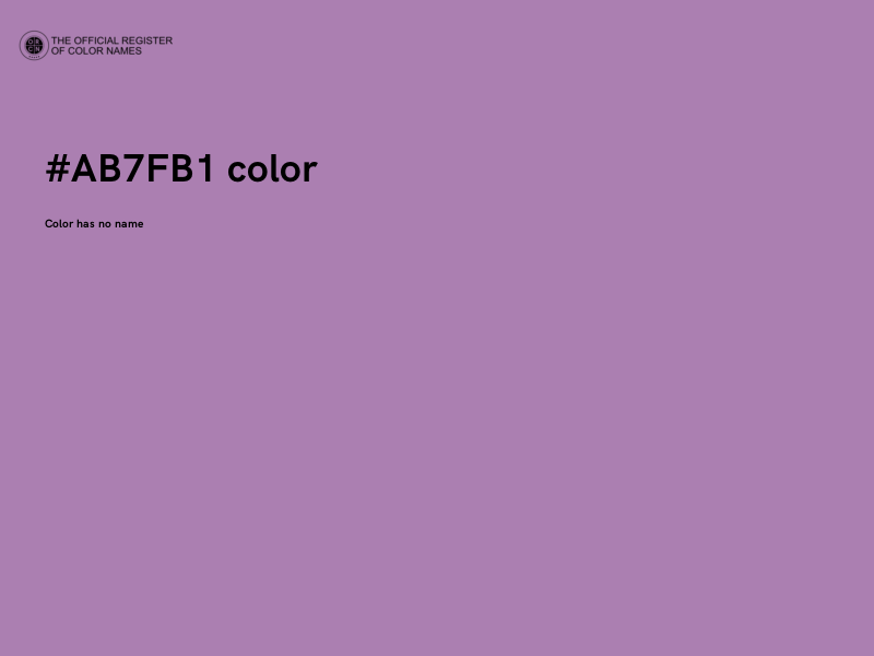 #AB7FB1 color image
