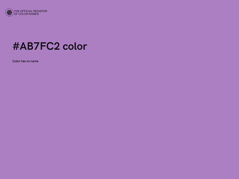#AB7FC2 color image