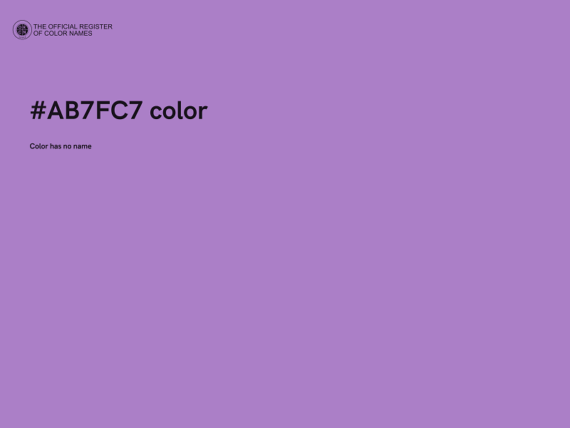 #AB7FC7 color image