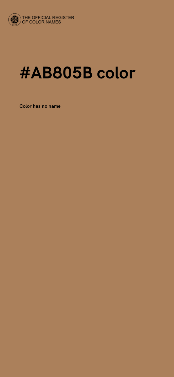 #AB805B color image