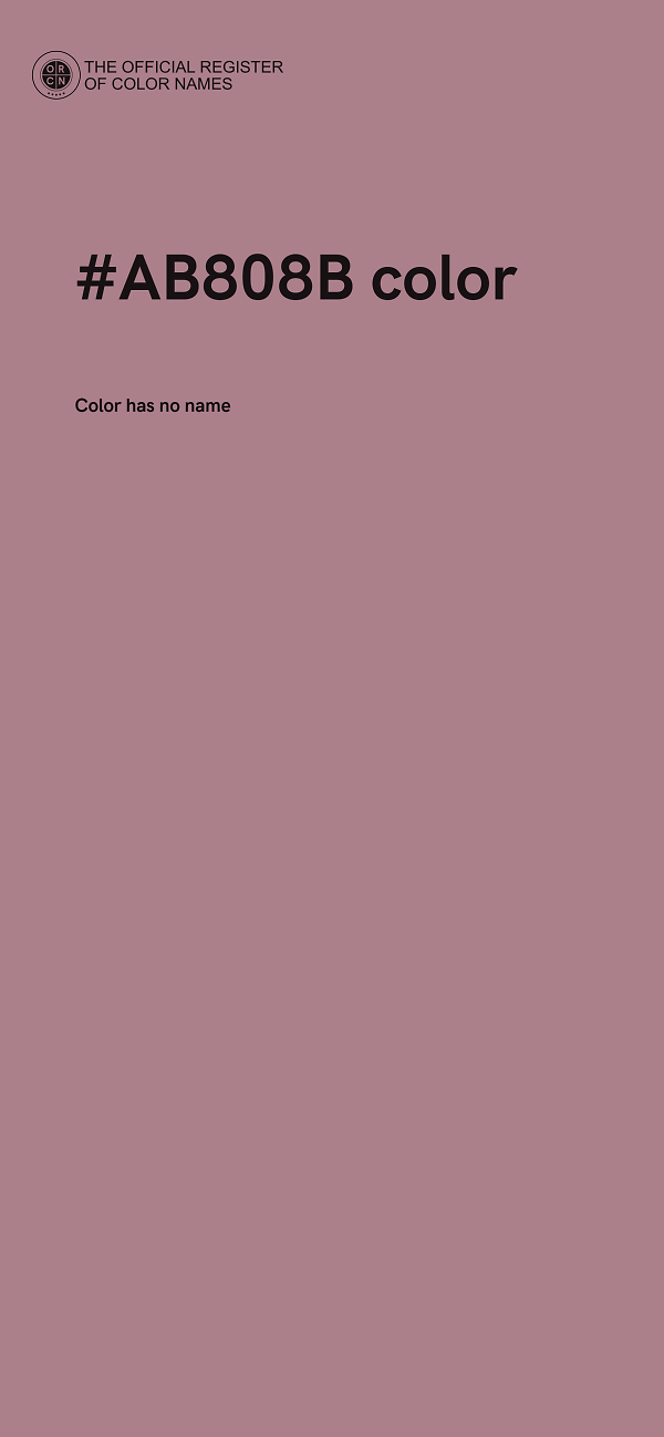 #AB808B color image