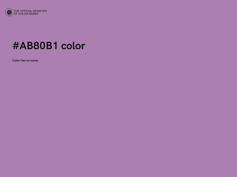 #AB80B1 color image