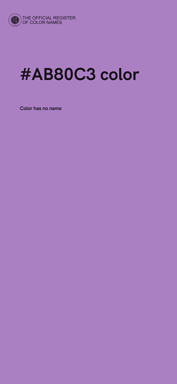 #AB80C3 color image
