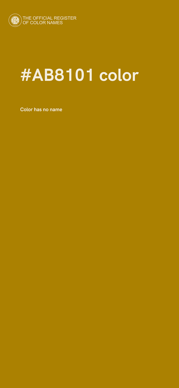 #AB8101 color image