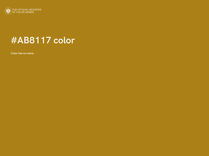 #AB8117 color image