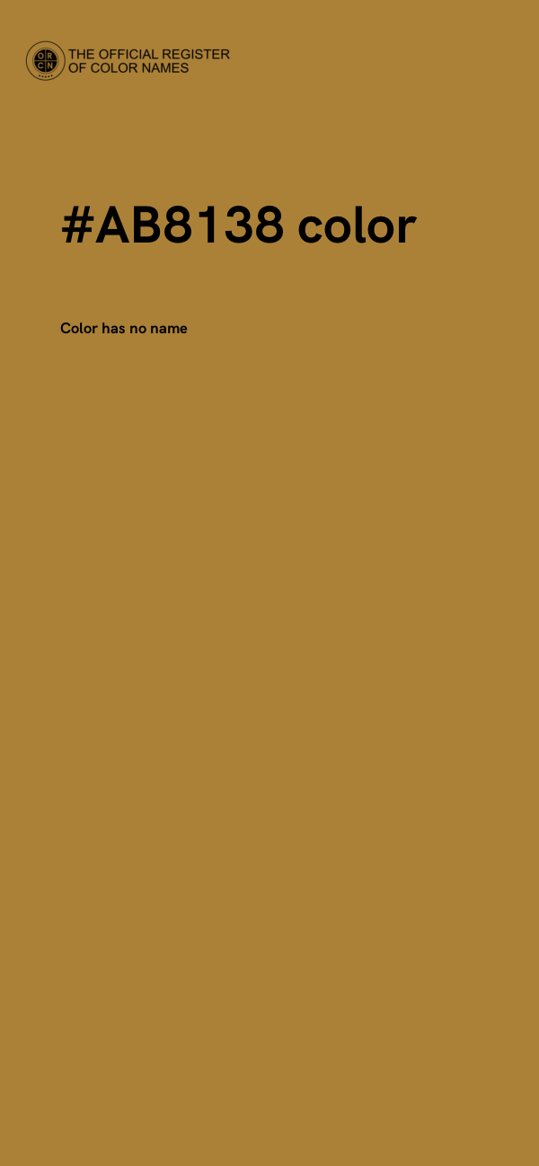 #AB8138 color image