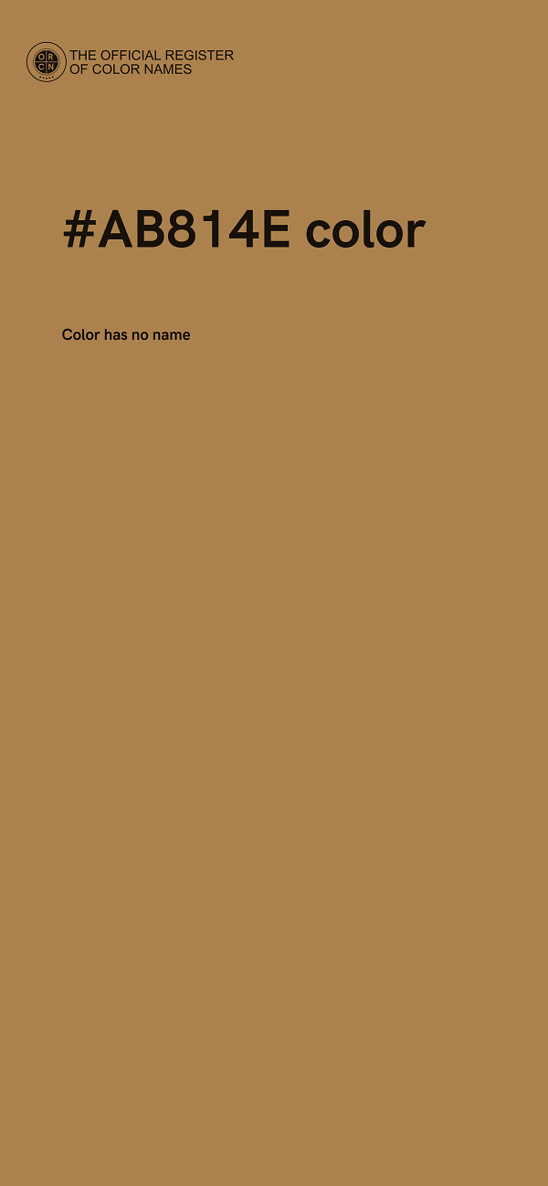#AB814E color image