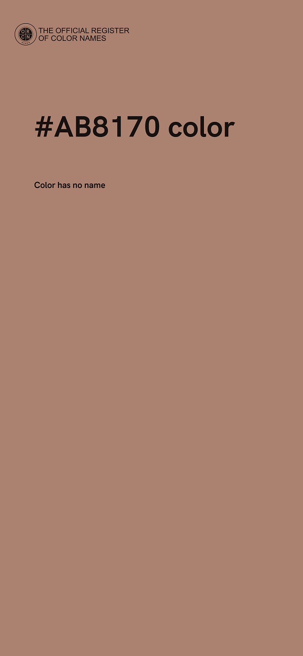 #AB8170 color image