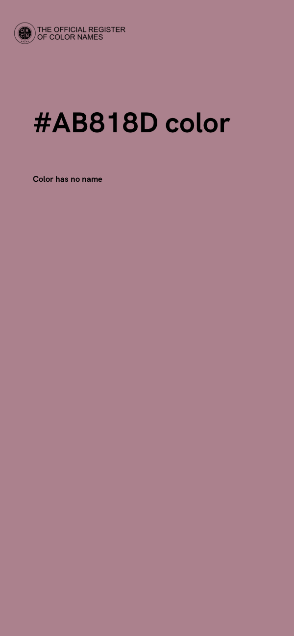 #AB818D color image