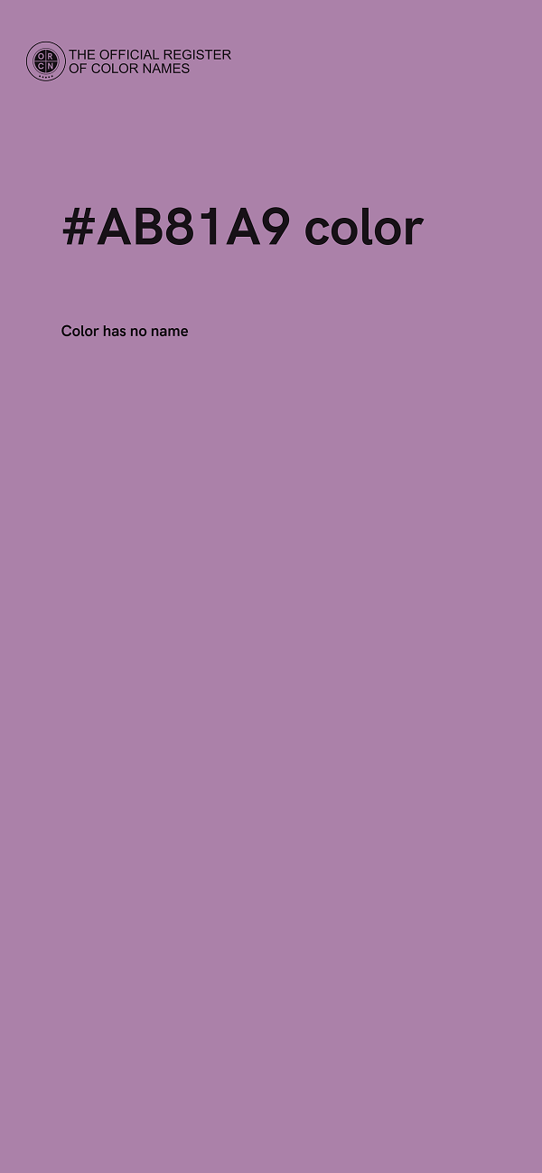 #AB81A9 color image