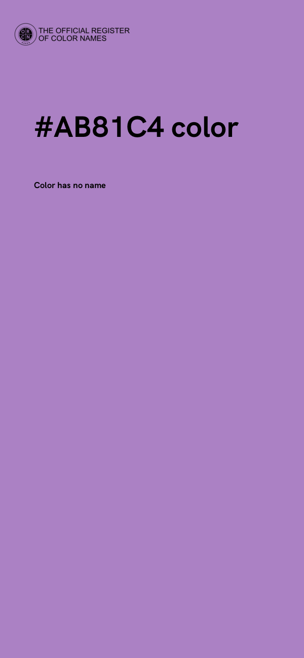 #AB81C4 color image