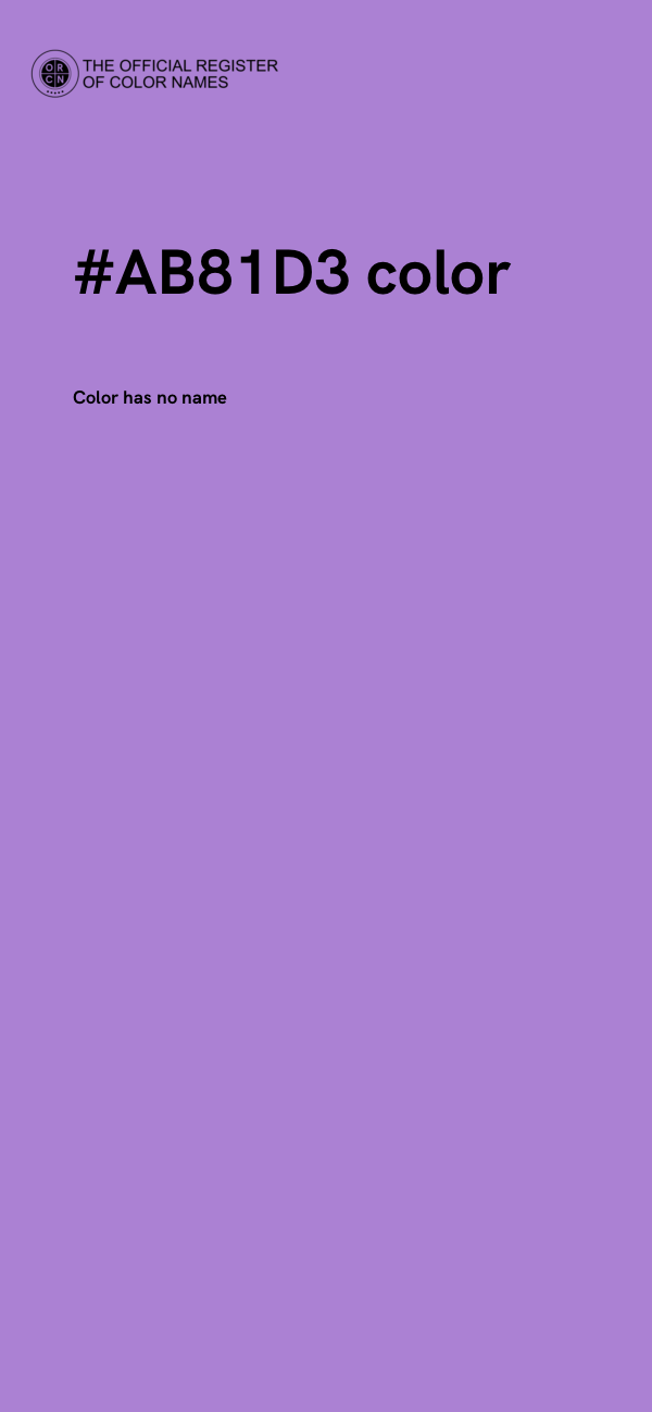 #AB81D3 color image