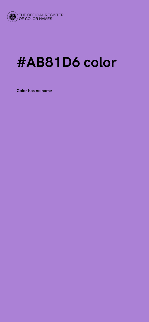 #AB81D6 color image