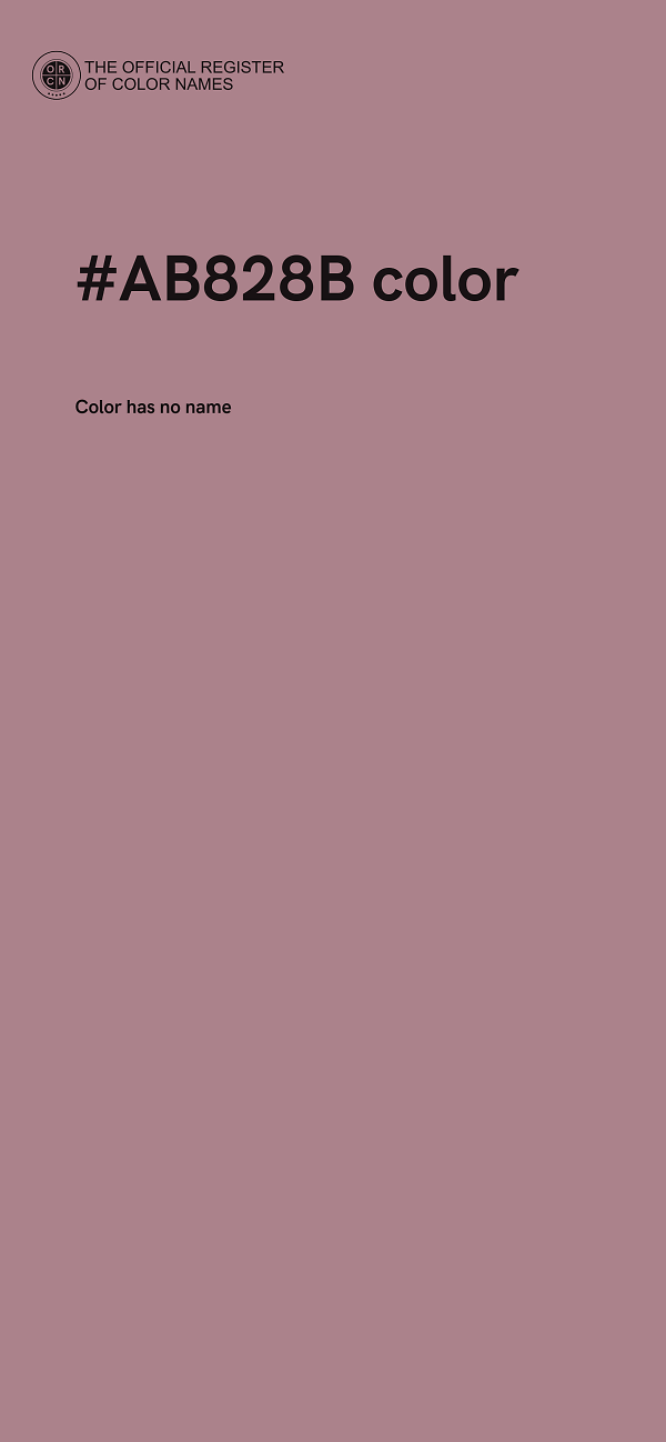 #AB828B color image
